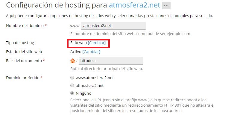 Redirigir Dominio A Otra URL – Atmosfera.net